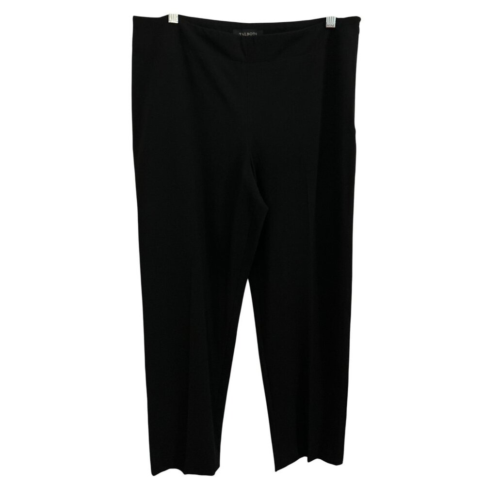 Talbots Petites Heritage Dressy Black Pants 12P Professional/Office Side Zip